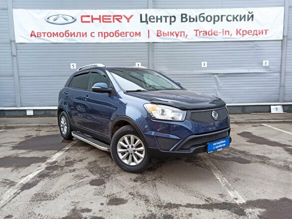 2014 SsangYong Actyon II Рестайлинг, синий - вид 4