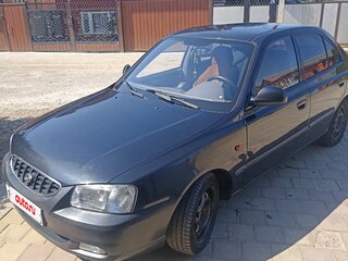 2007 Hyundai Accent ТагАЗ II, чёрный, 365000 рублей, вид 1