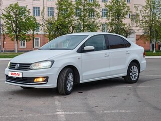 2017 Volkswagen Polo V Рестайлинг, белый, 1350000 рублей, вид 3