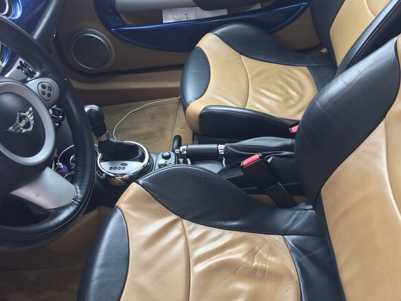 2005 Mini Hatch Cooper S I (R50), синий - вид 2