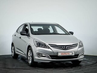 2015 Hyundai Solaris I Рестайлинг, серебристый, 1000000 рублей, вид 3