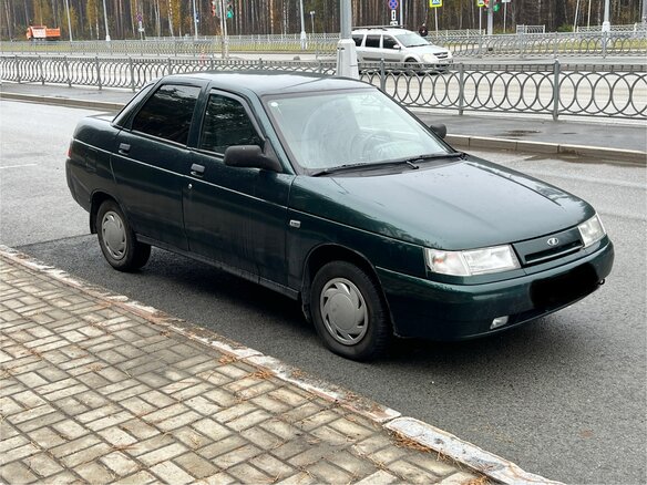 2003 Lada (ВАЗ) 2110, зелёный, 90000 рублей - вид 7