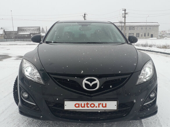 2012 Mazda 6 II (GH) Рестайлинг, чёрный - вид 1