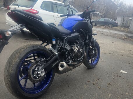 2019 Yamaha MT-07 (FZ-07), синий, 785000 рублей, вид 2
