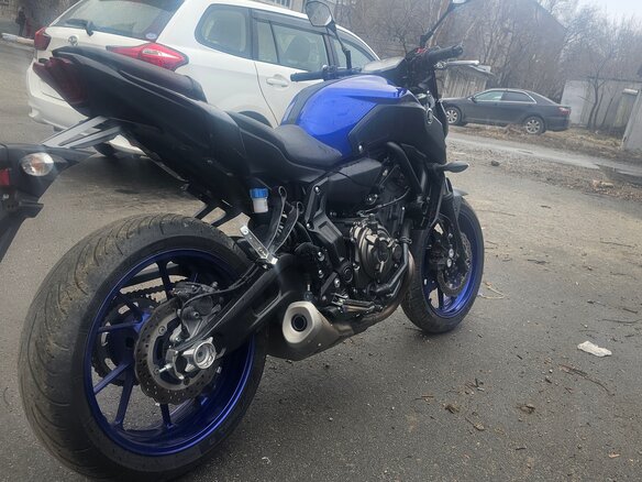 2019 Yamaha MT-07 (FZ-07), синий, 785000 рублей - вид 1