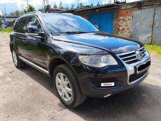 2008 Volkswagen Touareg I Рестайлинг, чёрный, 1100000 рублей, вид 1