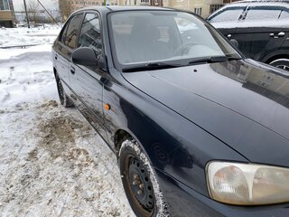 2008 Hyundai Accent ТагАЗ II, чёрный, 350000 рублей, вид 2
