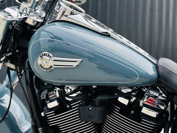 2024 Harley-Davidson Fat Boy, голубой, 3500000 рублей - вид 18