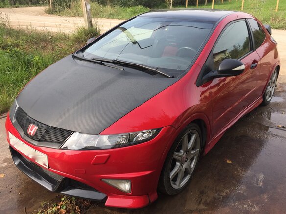 2008 Honda Civic Type R VIII Рестайлинг, красный