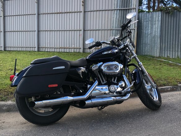 2014 Harley-Davidson Sportster 1200, синий, 860000 рублей - вид 2