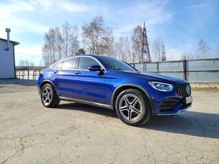 2020 Mercedes-Benz GLC Coupe 300 I (C253) Рестайлинг, синий, 5500000 рублей, вид 4