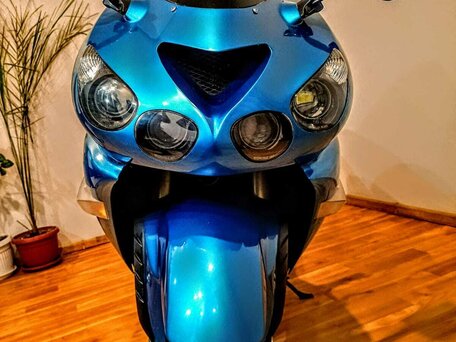 2006 Kawasaki ZZR 1400, синий, 750000 рублей, вид 4