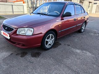 2005 Hyundai Accent ТагАЗ II, красный, 350000 рублей, вид 2