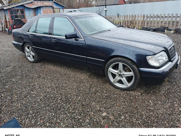 1997 Mercedes-Benz S-Класс 280 III (W140) Рестайлинг, синий, 1000000 рублей - вид 3