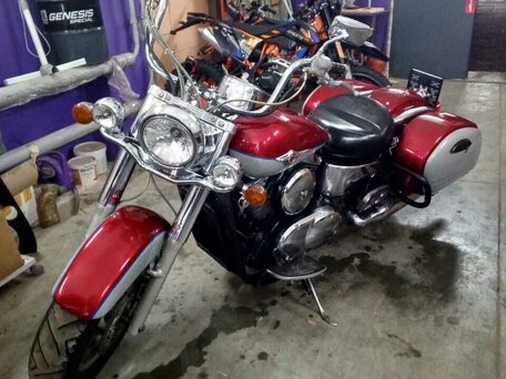 2001 Kawasaki VN1500 Vulcan, красный, 470000 рублей, вид 1