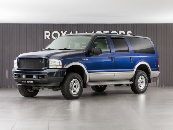 2003 Ford Excursion, синий