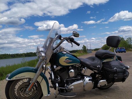 2009 Harley-Davidson Heritage, зелёный, 896882 рублей, вид 2