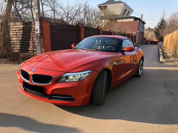 2013 BMW Z4 20i II (E89) Рестайлинг, оранжевый