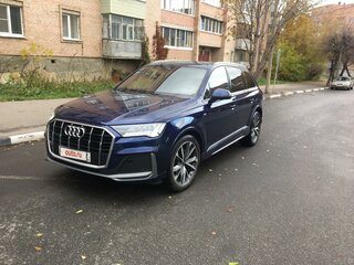 2021 Audi Q7 45 TDI II (4M) Рестайлинг, синий, 7700000 рублей, вид 2