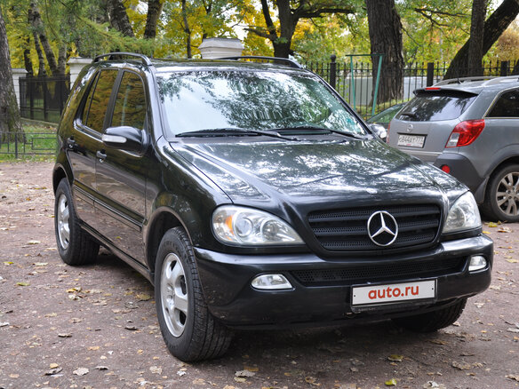 2002 Mercedes-Benz M-Класс 320 I (W163) Рестайлинг, чёрный - вид 2