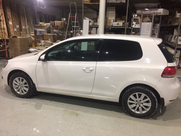 2010 Volkswagen Golf VI, белый - вид 4