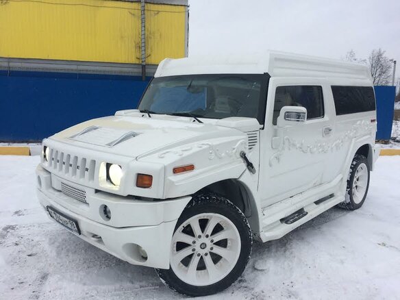 2007 Hummer H2 I, белый - вид 4