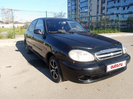 2008 Chevrolet Lanos I, чёрный, 140000 рублей, вид 1