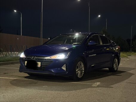 2019 Hyundai Elantra VI (AD) Рестайлинг, синий, 1370000 рублей, вид 1