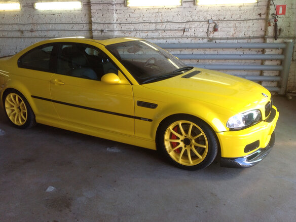 2003 BMW M3 III (E46), жёлтый