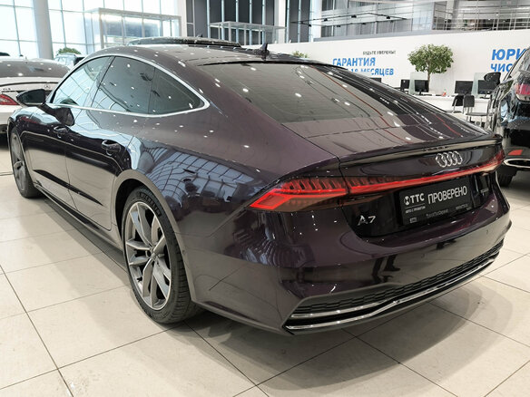 2019 Audi A7 55 TFSI II (4K), фиолетовый, 4500000 рублей - вид 6
