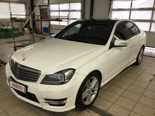 2013 Mercedes-Benz C-Класс 180 III (W204) Рестайлинг, белый, 1600000 рублей, вид 3