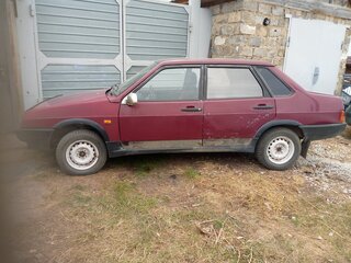 1999 Lada (ВАЗ) 21099, пурпурный, 100000 рублей, вид 3