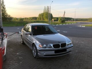 2002 BMW 3 серии 318i IV (E46) Рестайлинг, серебристый, 375000 рублей, вид 2