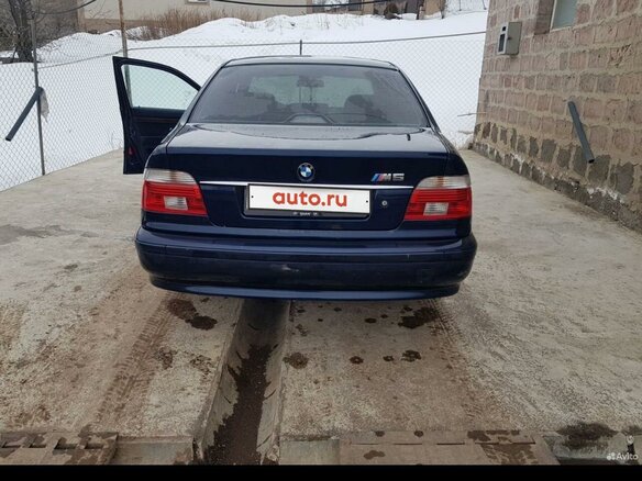2001 BMW 5 серии 520i IV (E39) Рестайлинг, синий, 450000 рублей - вид 1