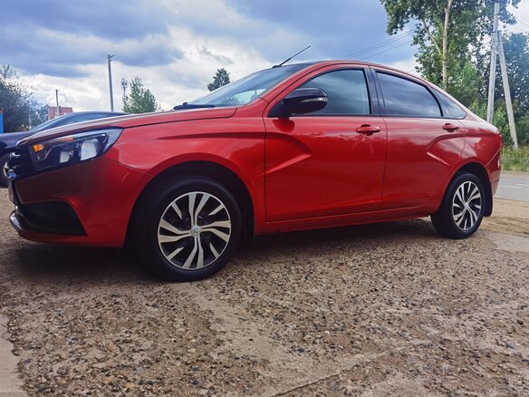 2016 Lada (ВАЗ) Vesta I, красный, 869000 рублей - вид 15