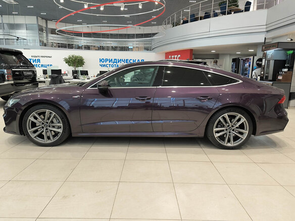 2019 Audi A7 55 TFSI II (4K), фиолетовый, 4500000 рублей - вид 7
