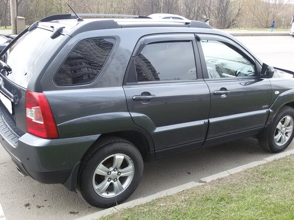 2009 Kia Sportage II Рестайлинг, серый - вид 3