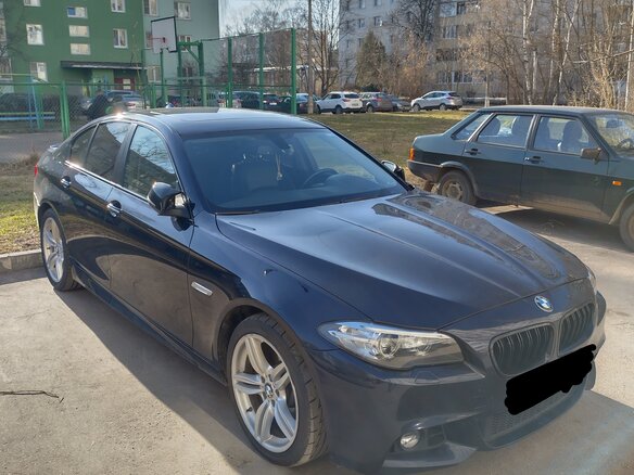 2015 BMW 5 серии 528i xDrive VI (F10/F11/F07) Рестайлинг, синий, 1900000 рублей - вид 8