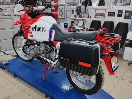 1992 BMW R 100 GS, красный, 1000000 рублей, вид 4