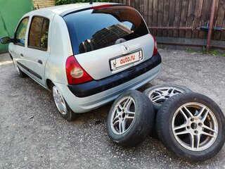 2002 Renault Clio II Рестайлинг, серебристый, 350000 рублей, вид 2
