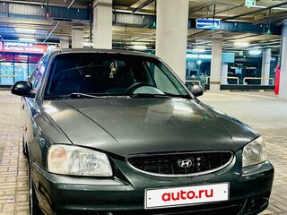 2004 Hyundai Accent ТагАЗ II, серый, 360000 рублей, вид 1