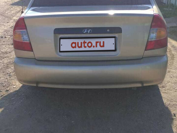 2006 Hyundai Accent ТагАЗ II, бежевый - вид 2