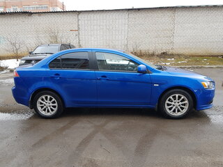 2012 Mitsubishi Lancer X Рестайлинг, синий, 715000 рублей, вид 4