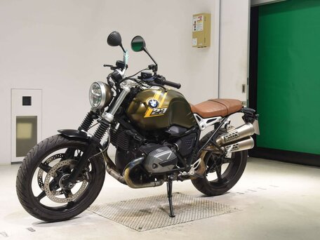 2021 BMW R Nine T Scrambler, зелёный, 1077000 рублей, вид 4