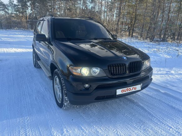 2004 BMW X5 3.0i I (E53) Рестайлинг, чёрный, 1480000 рублей - вид 1