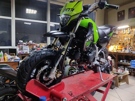2003 Kawasaki KSR 110, зелёный, 250000 рублей, вид 1