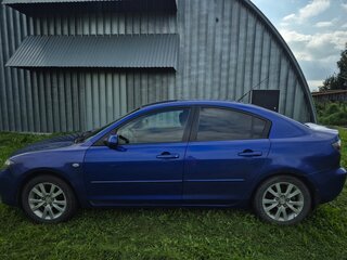 2007 Mazda 3 I (BK) Рестайлинг, синий, 580000 рублей, вид 4