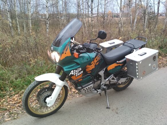 1995 Honda XRV 750 Africa Twin, зелёный - вид 12