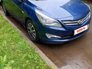 2015 Hyundai Solaris I Рестайлинг, синий, 950000 рублей, вид 3