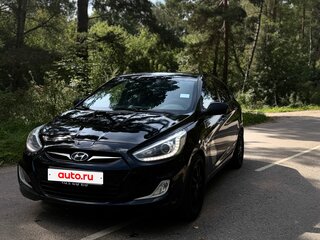 2014 Hyundai Solaris I, чёрный, 900000 рублей, вид 1